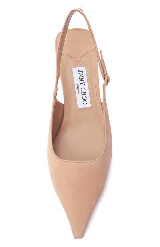 Замшевые туфли Amel 50 Jimmy Choo AMEL50BZN Бежевый  AMEL50BZN Фото 6