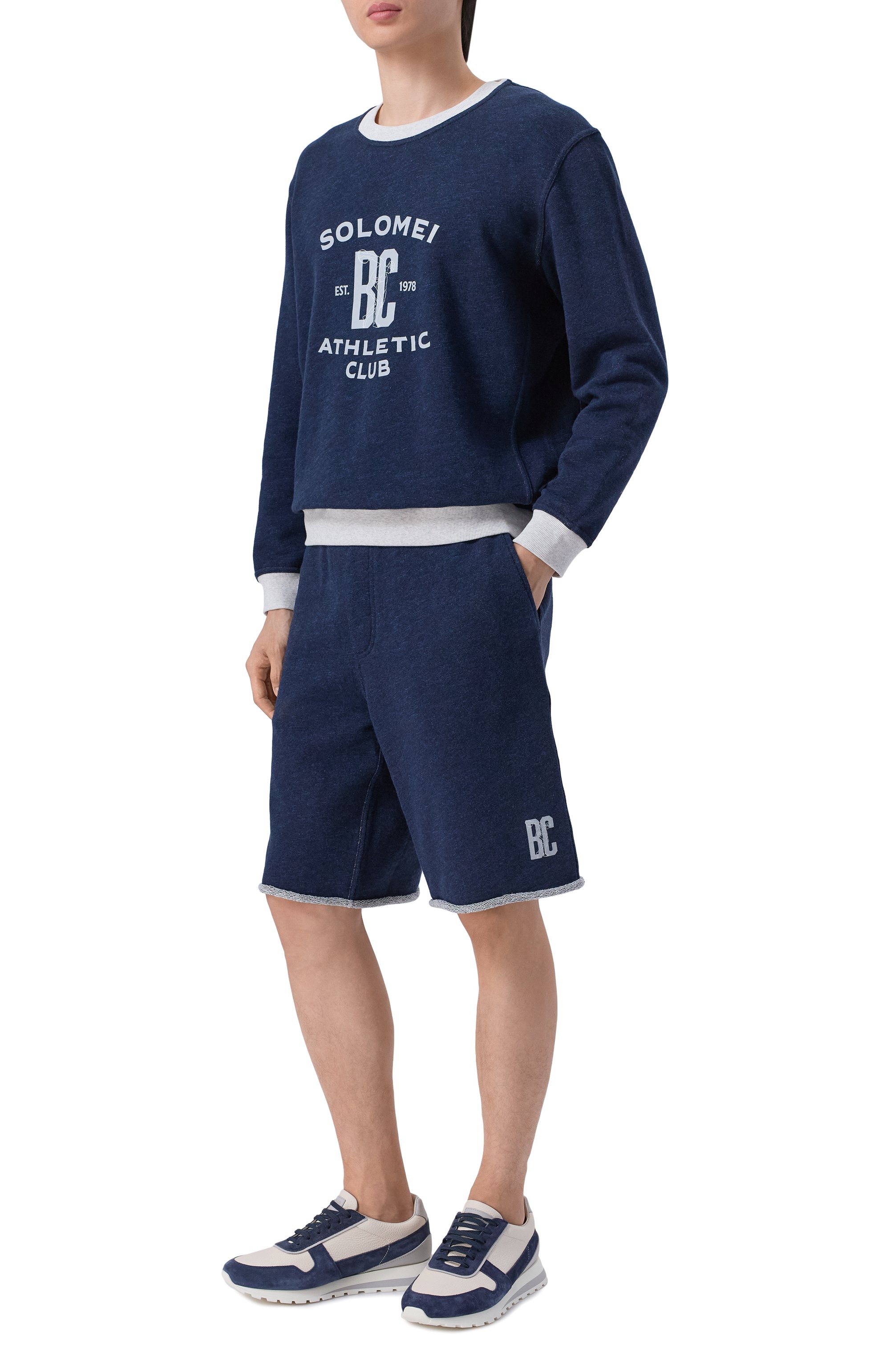 Шорты из хлопка и льна BRUNELLO CUCINELLI, арт. MR8313375G, фото 2