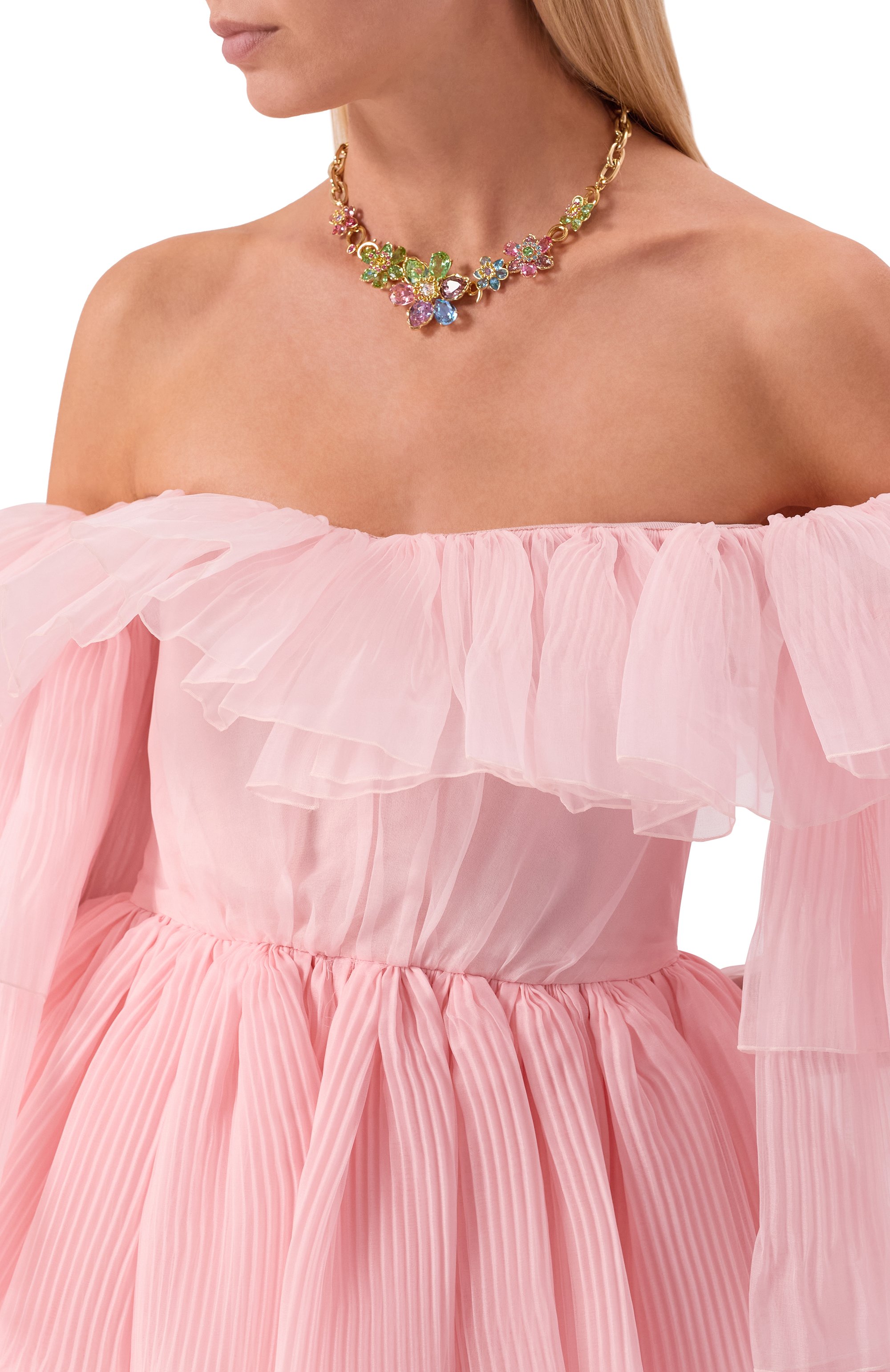 Шелковое платье GIAMBATTISTA VALLI, арт. 25FWSVTE5099/540RG, фото 5