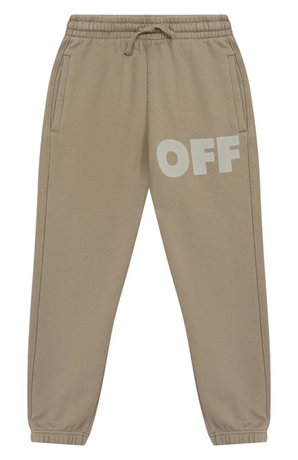 Хлопковые джоггеры OFF-WHITE, арт. 0BCH001S25FLE003/12+