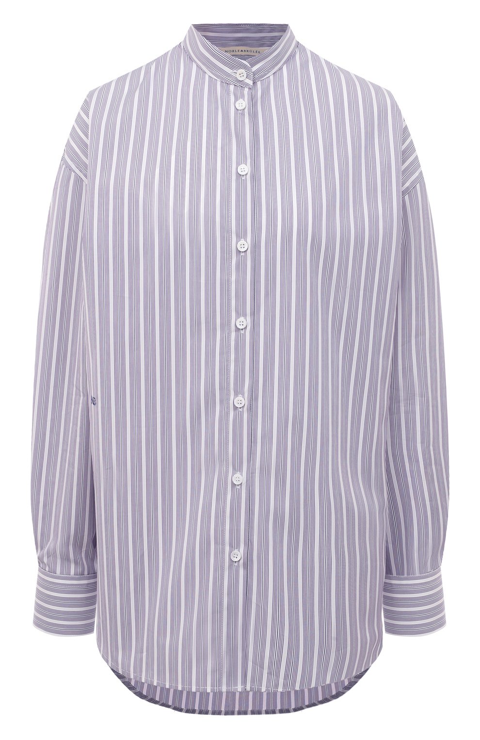 Хлопковая рубашка NOBLE&BRULEE серого цвета по цене 41200 руб., арт. NB10/131222/29, фото 1 Хлопковая рубашка NOBLE&BRULEE, арт. NB10/131222/29, фото 1