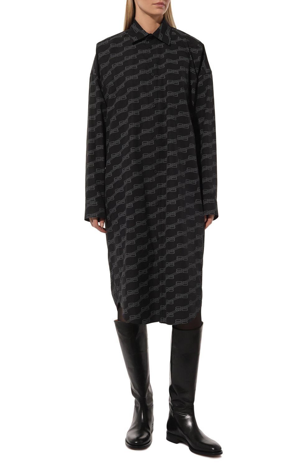 Хлопковая рубашка BALENCIAGA, арт. 755491/TML36, фото 3