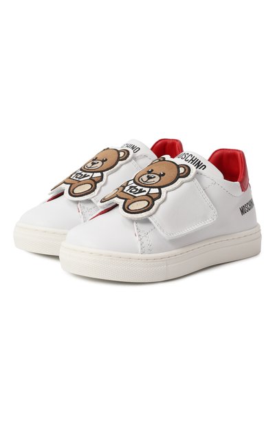 Кожаные кеды MOSCHINO, арт. 80457/VAR2/19-26