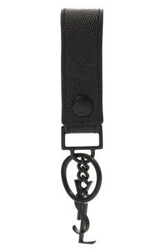 Мужской кожаный брелок SAINT LAURENT черного цвета, арт. 518323BTY0U | Фото 2 (Материал: Натуральная кожа; Региональные ограничения белый список (Axapta Mercury): Не проставлено; Нос: Не проставлено)