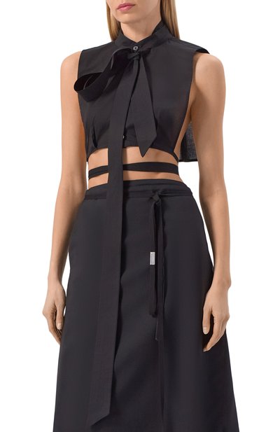 Хлопковый топ ANN DEMEULEMEESTER, арт. B0013809/FA026, фото 3