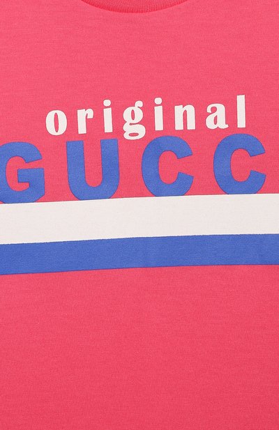 Хлопковая футболка GUCCI, арт. 548034/XJC7M, фото 3