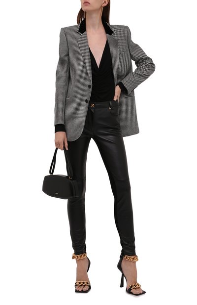 Кожаные брюки VERSACE, арт. 1000991/1A00677, фото 2