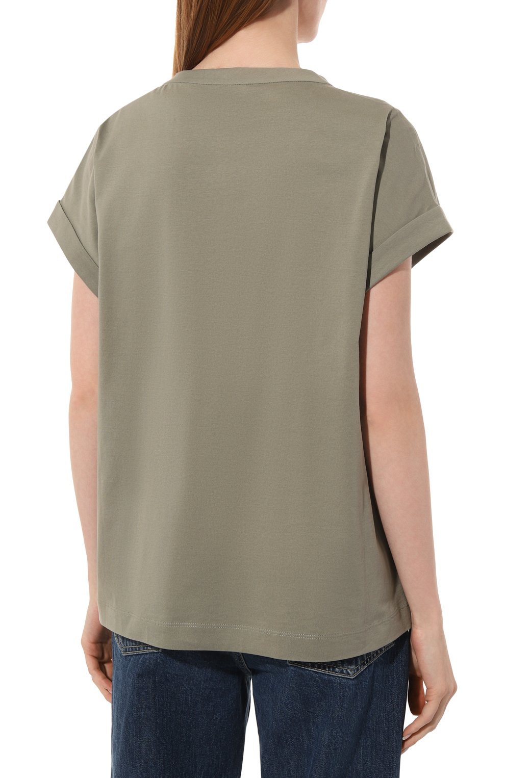 Хлопковая футболка BRUNELLO CUCINELLI, арт. M0A45EE520, фото 4