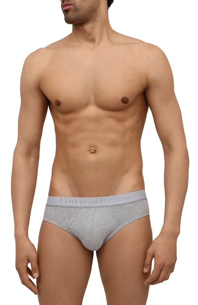 Комплект из двух брифов ZEGNA темно-серого цвета по цене 13300 руб., арт. N2X400080, фото 2 Комплект из двух брифов ZEGNA, арт. N2X400080, фото 2
