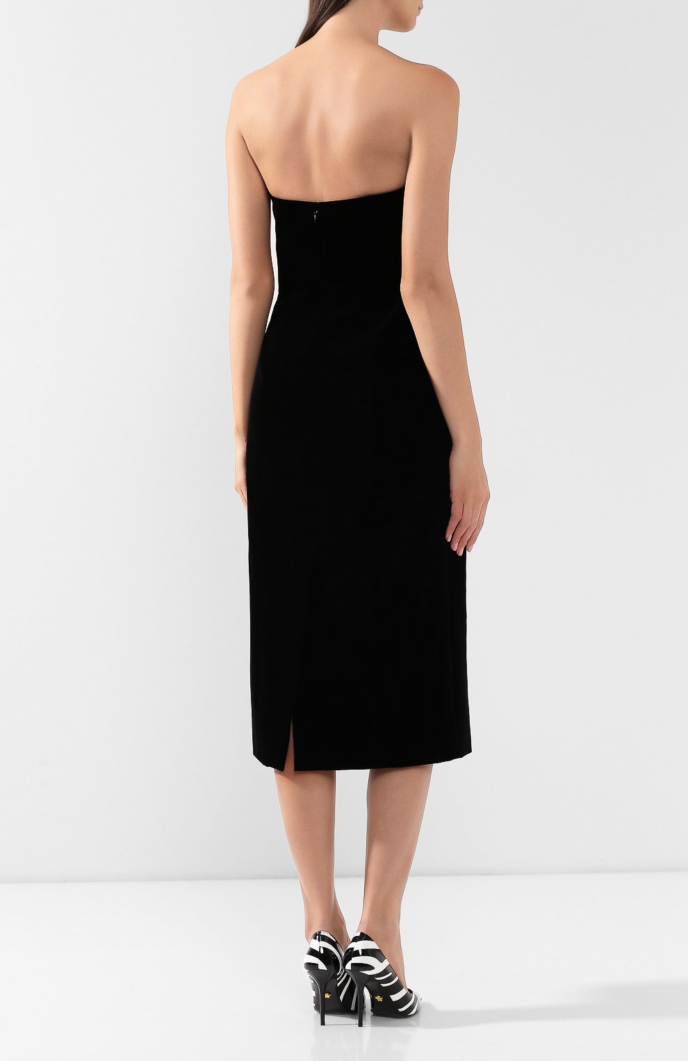 Платье из вискозы GIVENCHY черного цвета по цене 299500 руб., арт. BW20L211KH, фото 4 Платье из вискозы GIVENCHY, арт. BW20L211KH, фото 4