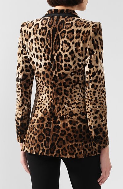 Жакет из смеси хлопка и шелка DOLCE & GABBANA, арт. F29CET/FSWBH, фото 4