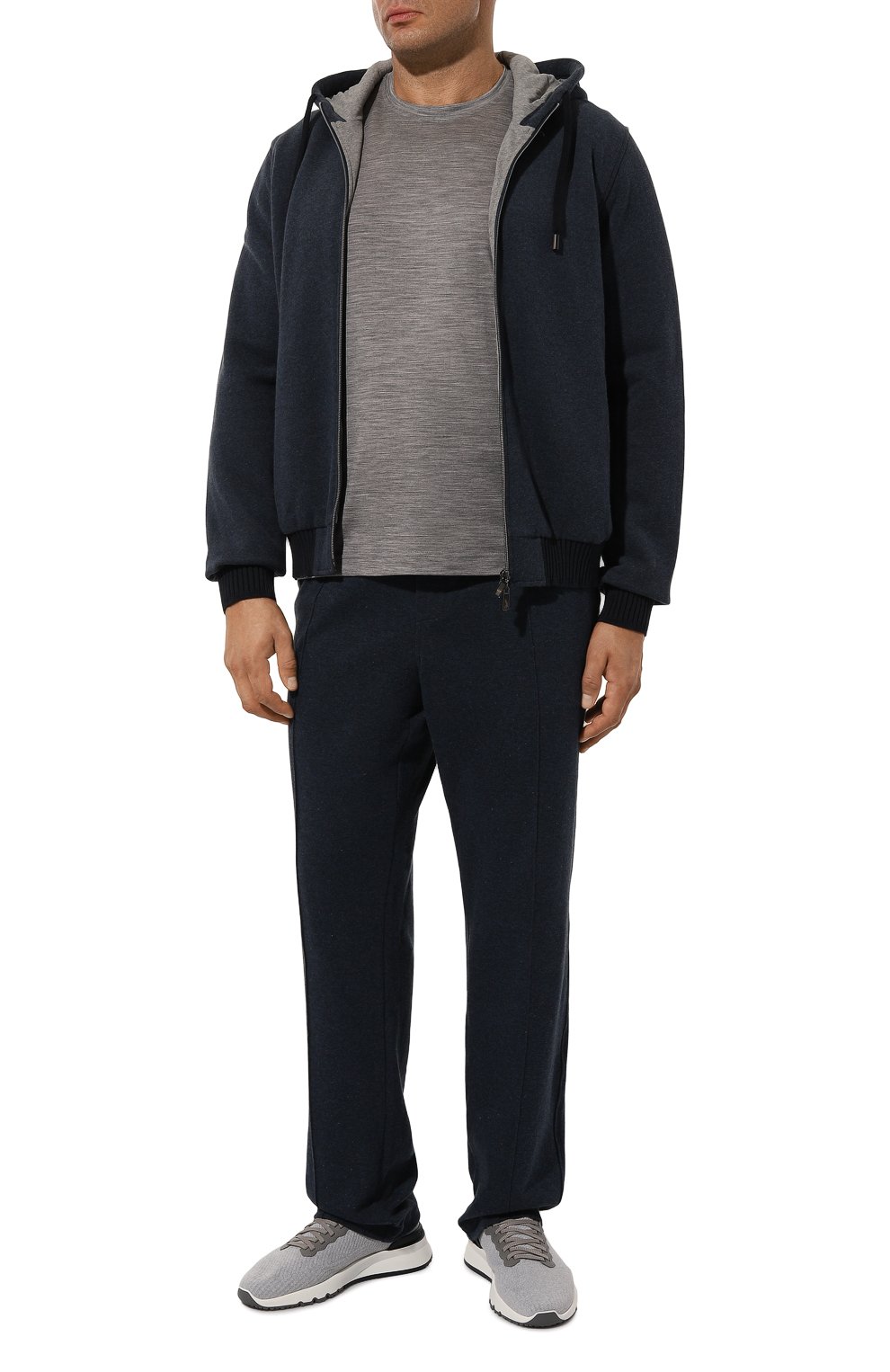 Брюки из хлопка и кашемира CAPOBIANCO, арт. 17M706.LB00./60, фото 2