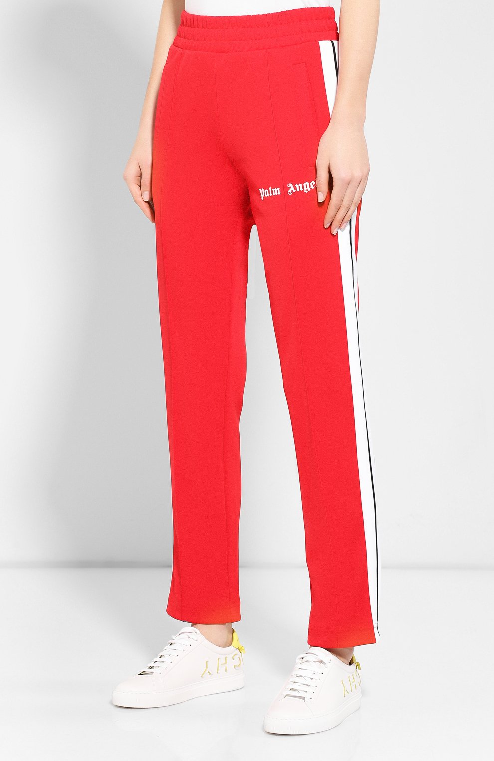 Брюки PALM ANGELS красного цвета по цене 36050 руб., арт. PMCA007F193840072001/W, фото 3 Брюки PALM ANGELS, арт. PMCA007F193840072001/W, фото 3