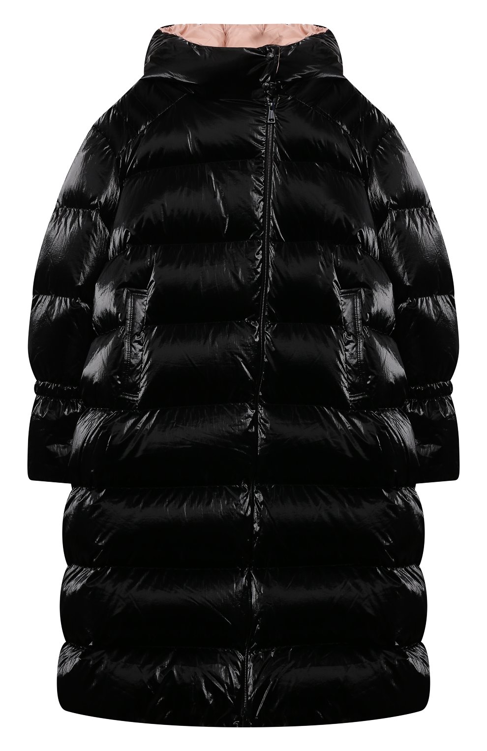 Пуховое пальто odetta MONCLER черного цвета по цене 113500 руб., арт. G2-954-1C544-10-53A3H/12-14A, фото 1 Пуховое пальто odetta MONCLER, арт. G2-954-1C544-10-53A3H/12-14A, фото 1