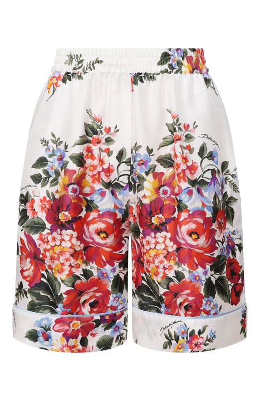 Шелковые шорты Dolce & Gabbana FTC42T/IS11I Разноцветный FTC42T/IS11I