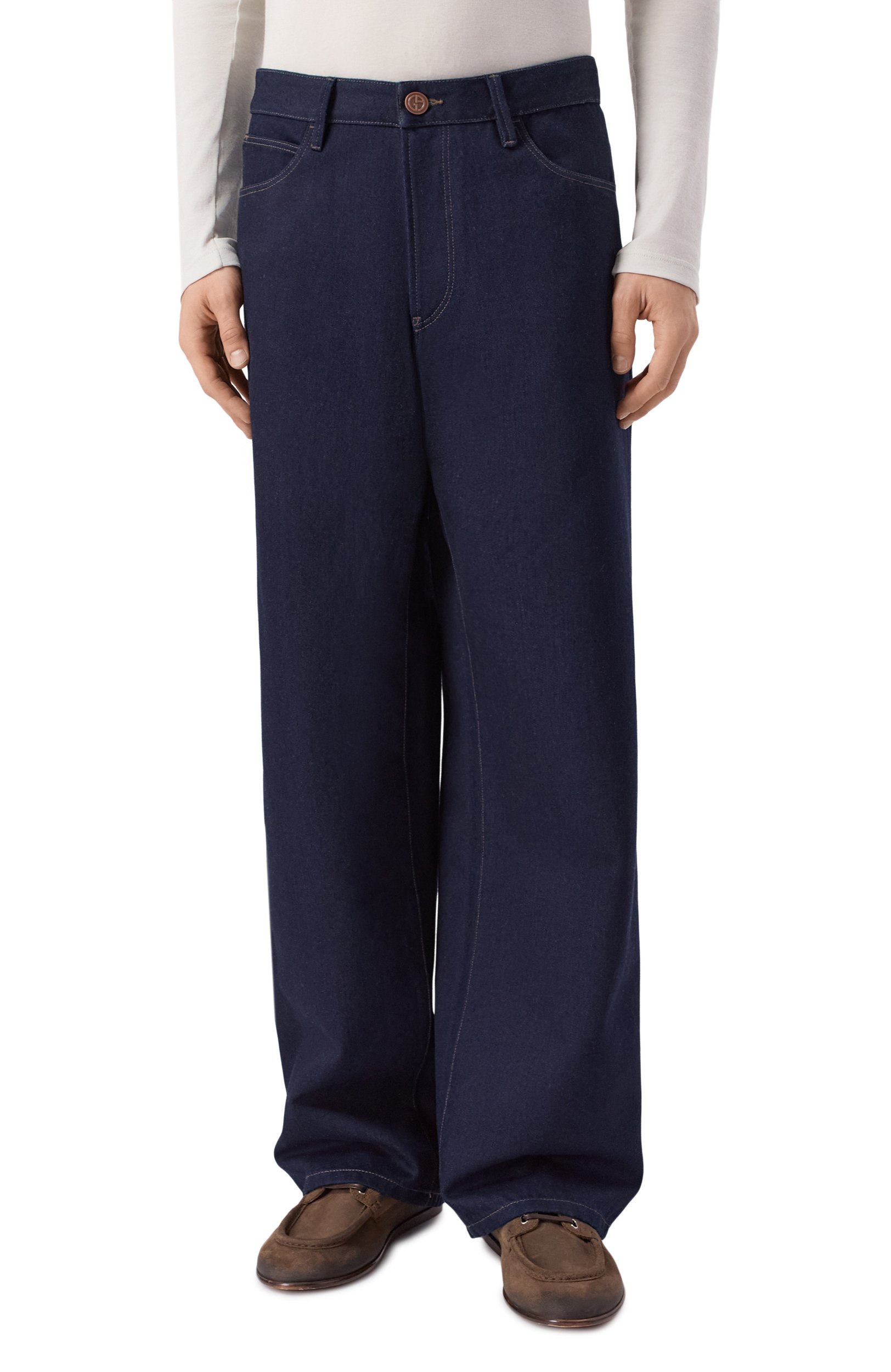 Джинсы GIORGIO ARMANI синего цвета по цене 126500 руб., арт. GM002034/AF28862, фото 3 Джинсы GIORGIO ARMANI, арт. GM002034/AF28862, фото 3