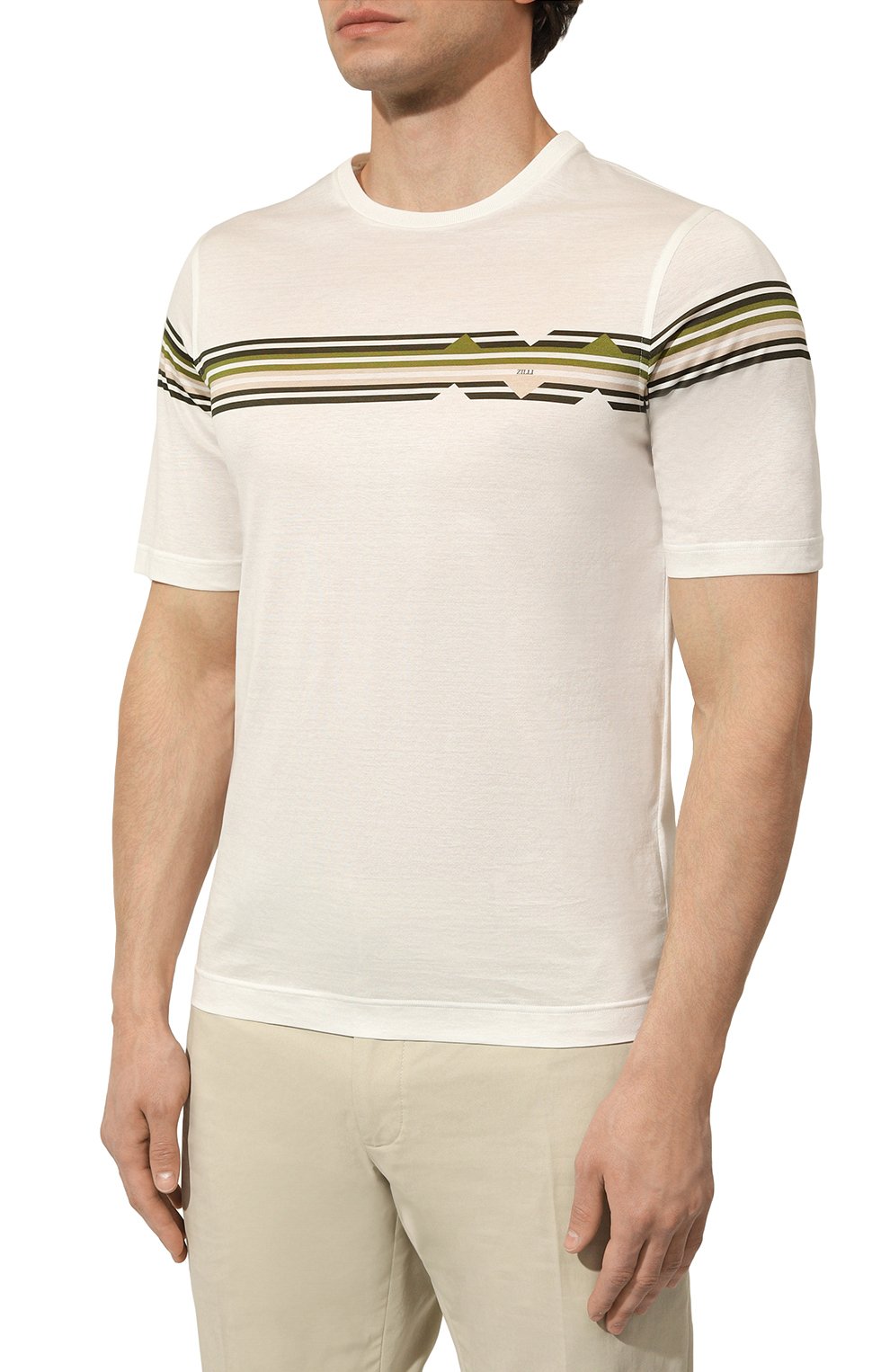 Хлопковая футболка ZILLI, арт. TSR02AM0110VZLF59, фото 3