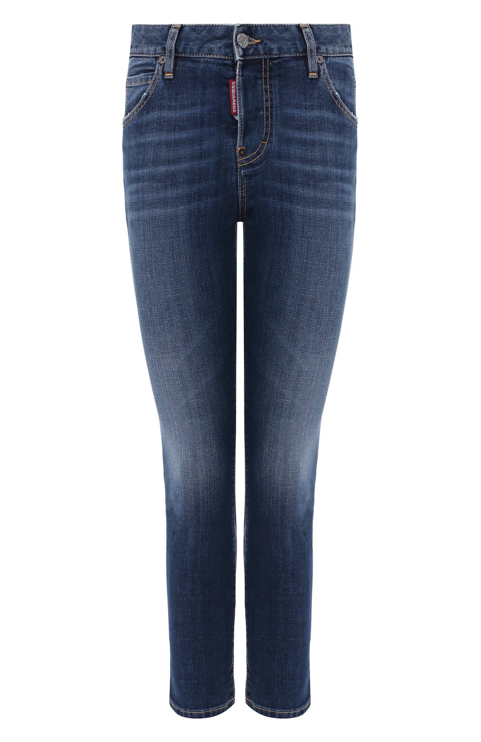 Джинсы DSQUARED2 темно-синего цвета по цене 31150 руб., арт. S75LB0229/S30664, фото 1 Джинсы DSQUARED2, арт. S75LB0229/S30664, фото 1