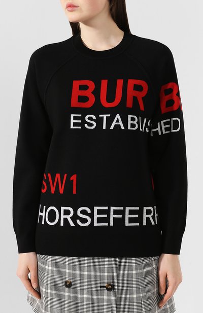 Шерстяной свитшот BURBERRY, арт. 8013417, фото 3