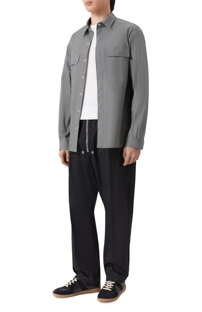 Хлопковая рубашка RICK OWENS, арт. RU01F2236/TE, фото 2