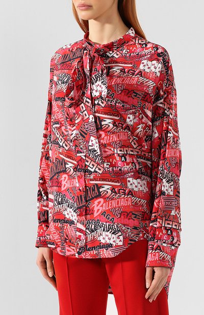 Шелковая блузка BALENCIAGA, арт. 571280/TELG1, фото 3