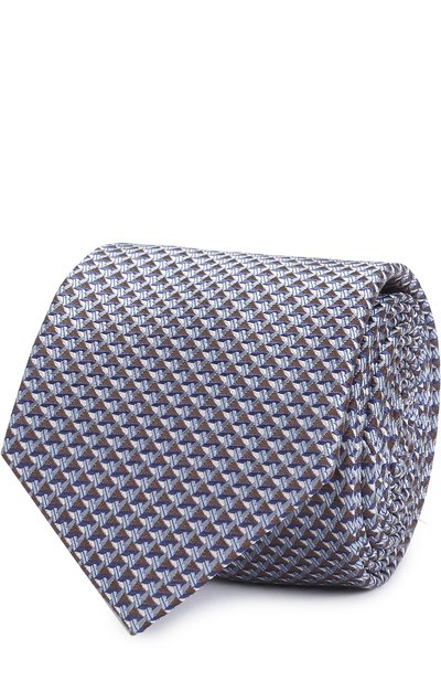 Мужской шелковый галстук с узором BRIONI, арт. 061E/0640K
