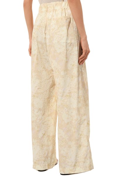Брюки DRIES VAN NOTEN кремового цвета по цене 59950 руб., арт. 231-010900-6044, фото 4 Брюки DRIES VAN NOTEN, арт. 231-010900-6044, фото 4