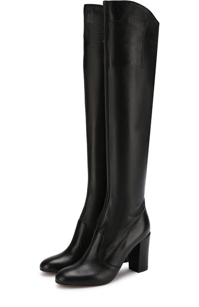 Кожаные ботфорты на устойчивом каблуке L'AUTRE CHOSE, арт. LD9797.90WP2615, фото 1