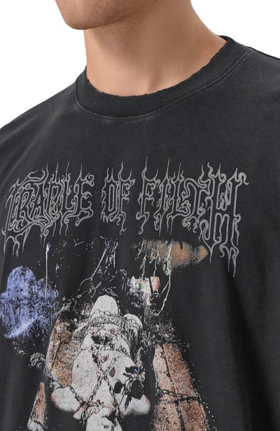 Хлопковый лонгслив VETEMENTS черного цвета по цене 109500 руб., арт. MH27LS206B, фото 5 Хлопковый лонгслив VETEMENTS, арт. MH27LS206B, фото 5