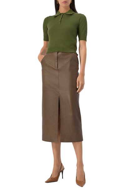 Женские кожаные туфли babylone breteuil 90 SAINT LAURENT, арт. 806685/AADF1