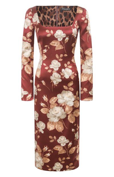 Женское атласное платье DOLCE & GABBANA, арт. F6TYGT/FSIB8