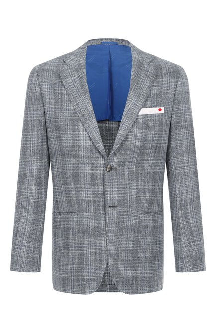 Мужской пиджак из шерсти и шелка KITON, арт. UG81K0637A
