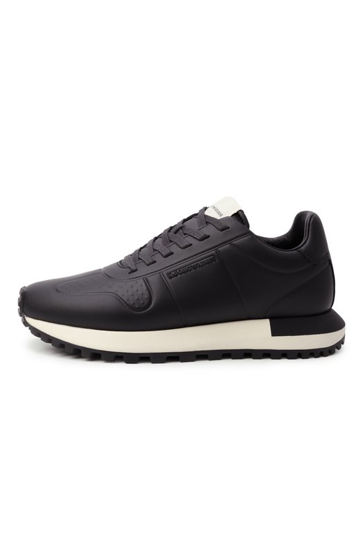 Кожаные кроссовки Emporio Armani EM003740/AF19726 Чёрный  EM003740/AF19726 Фото 4