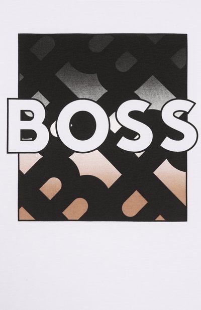 Хлопковая футболка BOSS, арт. J51219/14A-16A, фото 3