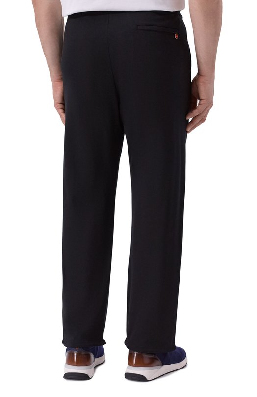 Спортивный костюм из хлопка и шерсти Kiton UMJ002402 Чёрный  UMJ002402 Фото 5