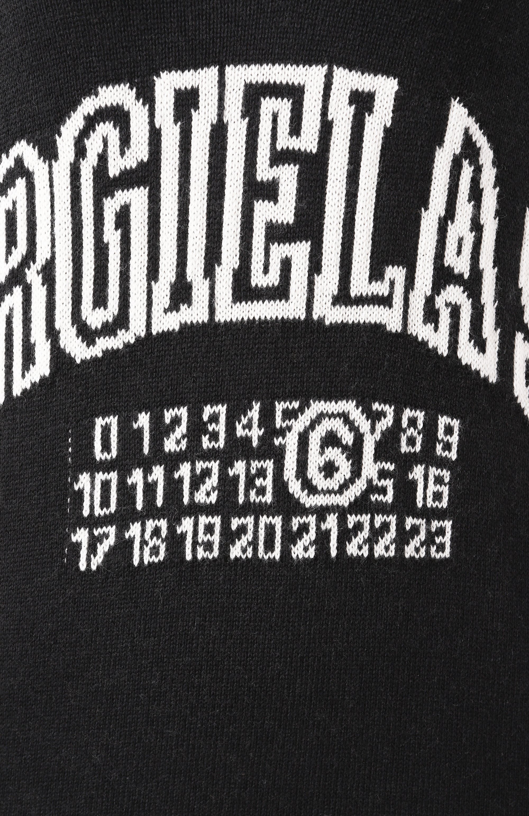 Пуловер из хлопка и шерсти MM6, арт. S52HN0009/M13085, фото 6