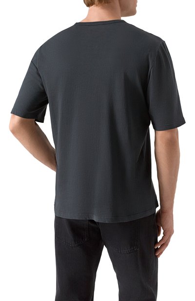 Хлопковая футболка SAINT LAURENT, арт. 818535/YBHD2, фото 4