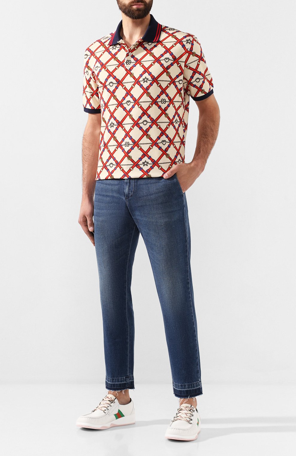 Джинсы GUCCI синего цвета по цене 126720 руб., арт. 515969/XDAQ0, фото 2 Джинсы GUCCI, арт. 515969/XDAQ0, фото 2