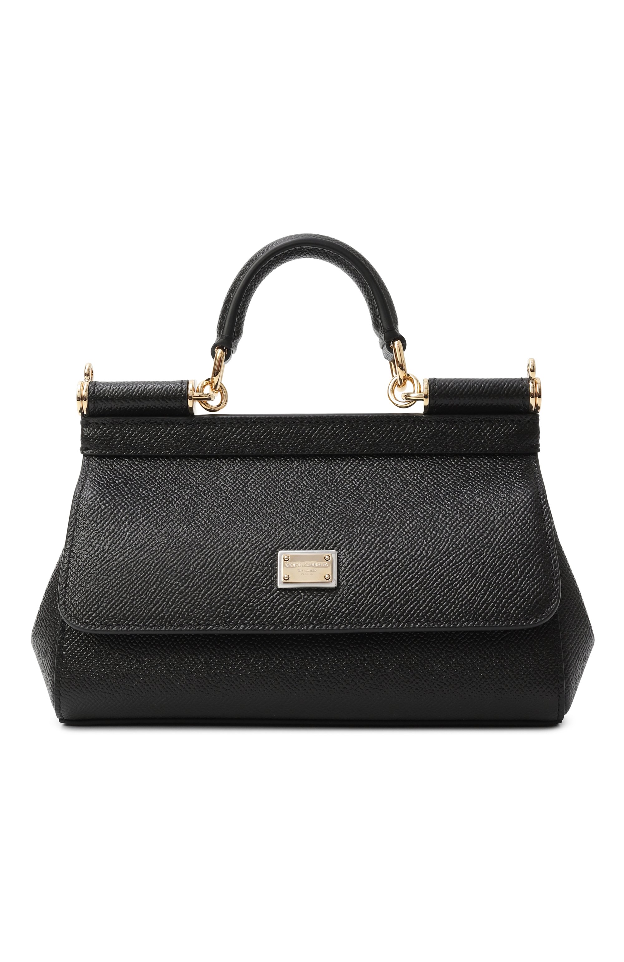 Сумка sicily small DOLCE & GABBANA черного цвета по цене 143000 руб., арт. BB7116/B1001, фото 1 Сумка sicily small DOLCE & GABBANA, арт. BB7116/B1001, фото 1