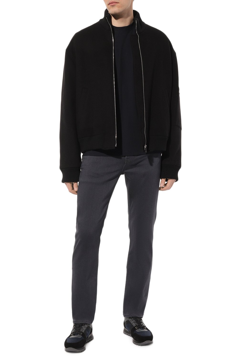 Хлопковая футболка AGNONA темно-синего цвета по цене 34900 руб., арт. TT07U2E, фото 2 Хлопковая футболка AGNONA, арт. TT07U2E, фото 2