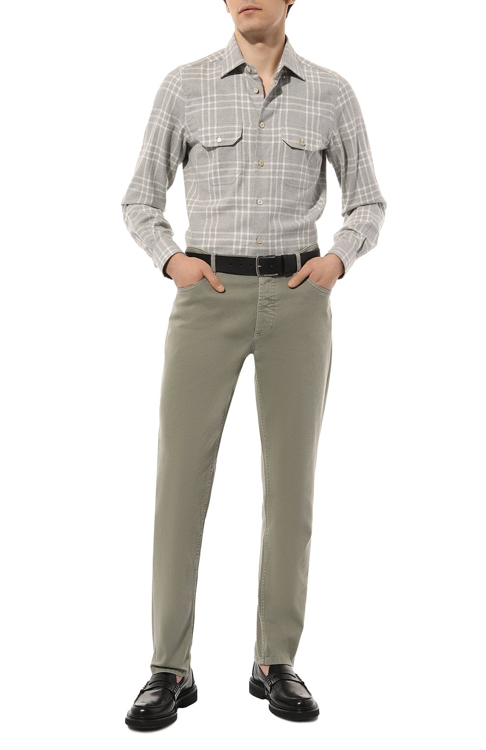 Хлопковая рубашка KITON, арт. UCWMH0864908, фото 2