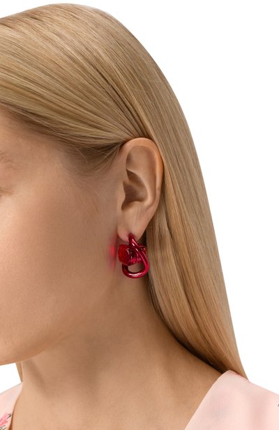 Серьги MARNI красного цвета по цене 41150 руб., арт. 0RMV0448N3 P6527, фото 2 Серьги MARNI, арт. 0RMV0448N3 P6527, фото 2