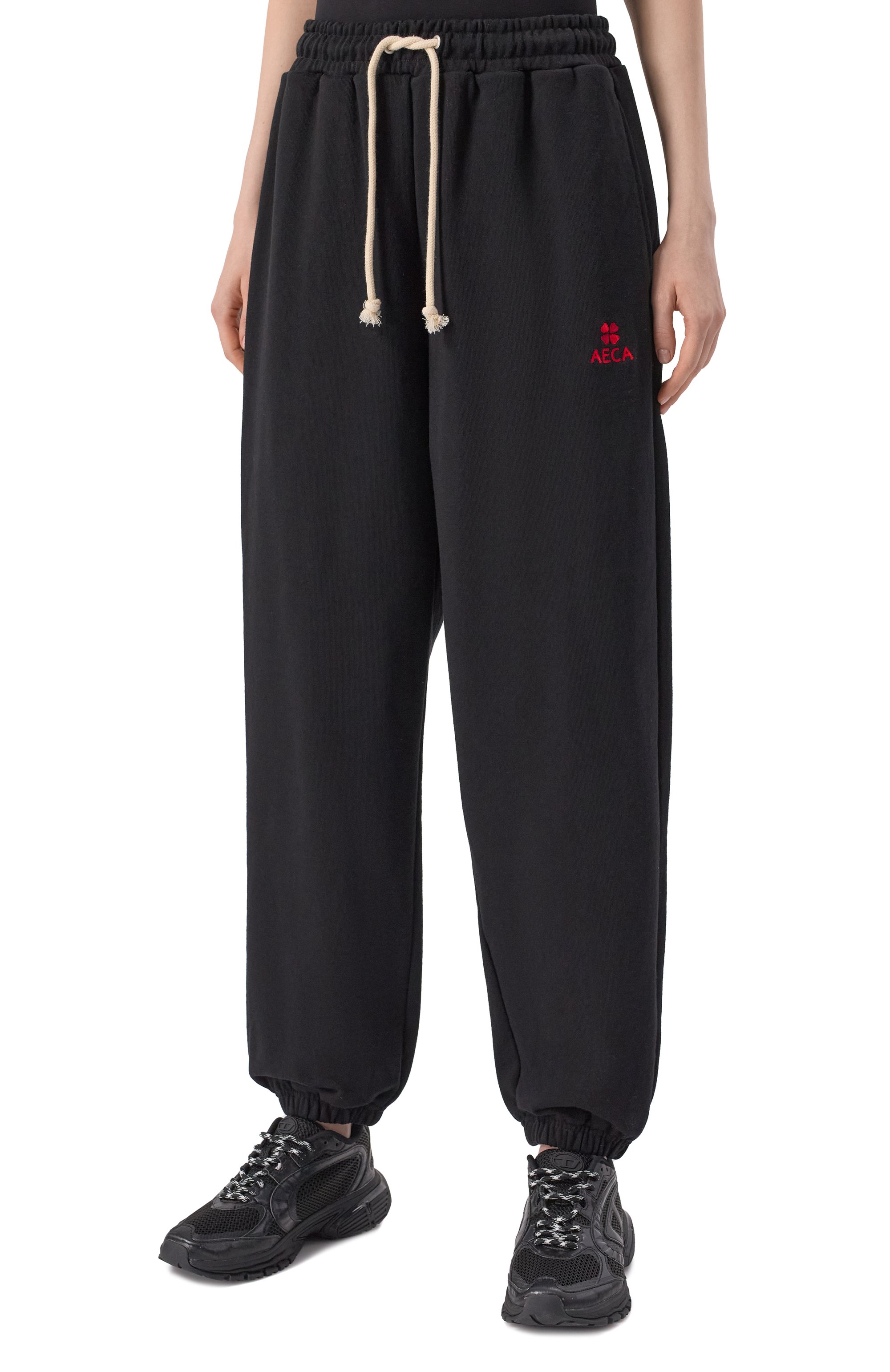 Хлопковые джоггеры AECA WHITE, арт. AWCMFWBDBSLSO001C0.BLACK (S), фото 3