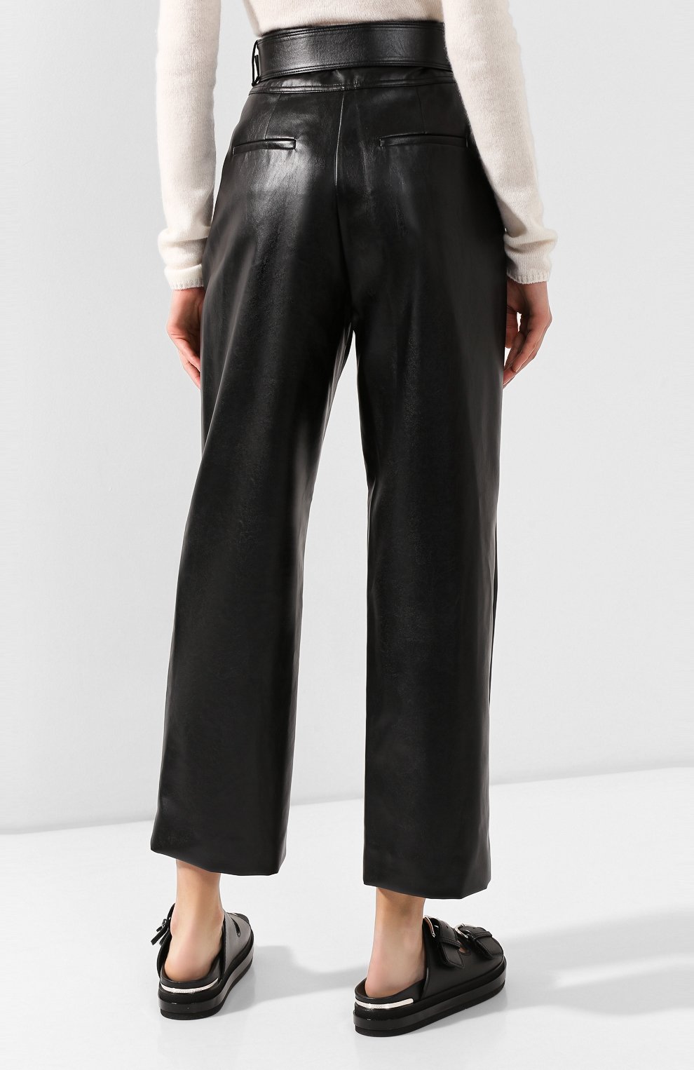 Брюки с поясом SELF-PORTRAIT черного цвета по цене 36800 руб., арт. RS20-130, фото 4 Брюки с поясом SELF-PORTRAIT, арт. RS20-130, фото 4