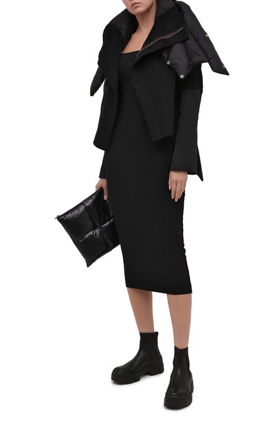 Кашемировая куртка RICK OWENS черного цвета по цене 286500 руб., арт. RP20F2726/DDNZTT, фото 3 Кашемировая куртка RICK OWENS, арт. RP20F2726/DDNZTT, фото 3