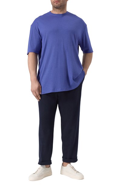 Футболка PAUL&SHARK синего цвета по цене 18150 руб., арт. 25411026/6XL, фото 2 Футболка PAUL&SHARK, арт. 25411026/6XL, фото 2