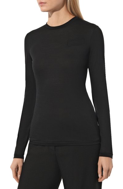 Шерстяной пуловер GIORGIO ARMANI черного цвета по цене 69950 руб., арт. 6RAM57/AJBIZ, фото 3 Шерстяной пуловер GIORGIO ARMANI, арт. 6RAM57/AJBIZ, фото 3