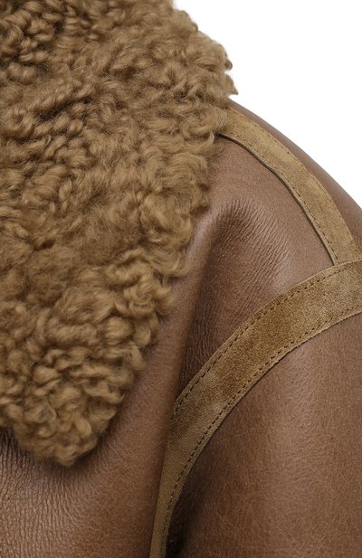 Дубленка PETAR PETROV коричневого цвета по цене 384500 руб., арт. MADIS0N F21JL4, фото 5 Дубленка PETAR PETROV, арт. MADIS0N F21JL4, фото 5