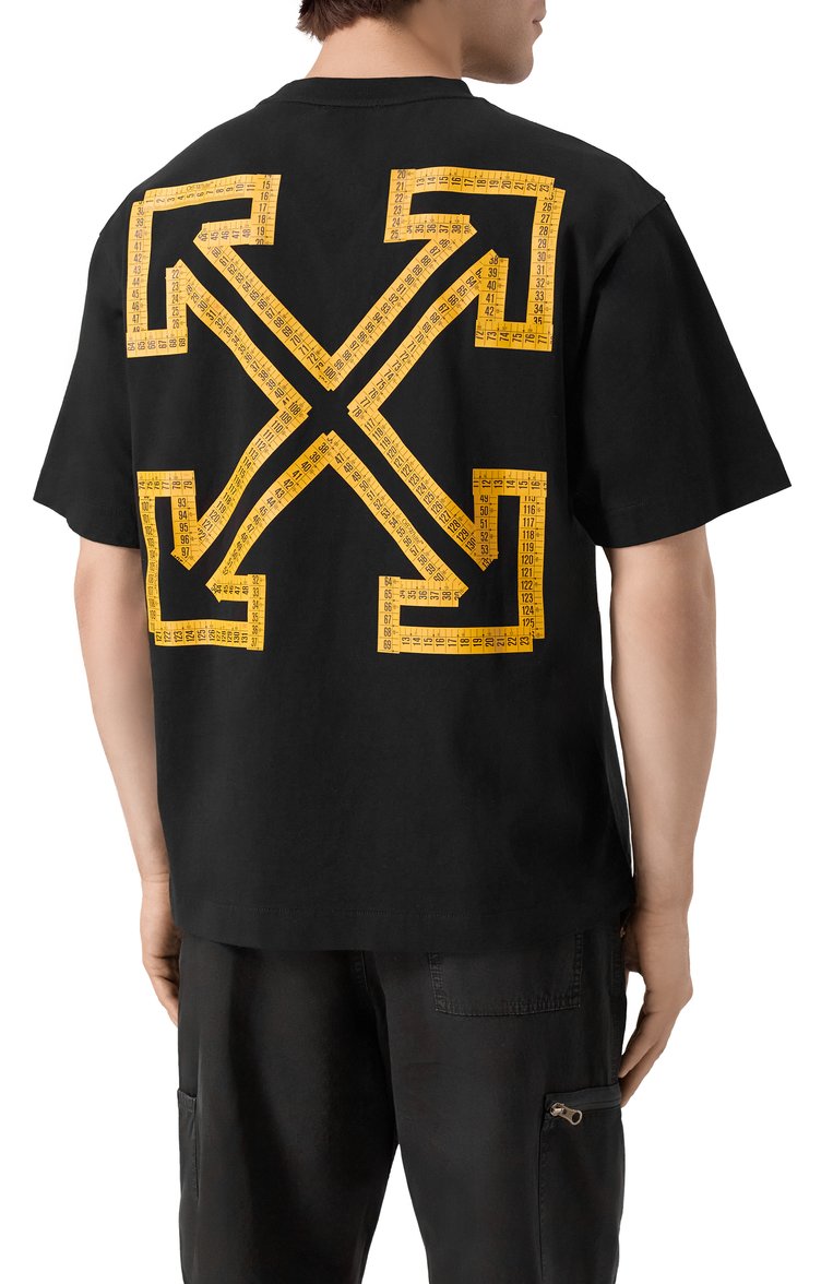 Хлопковая футболка OFF-WHITE, арт. 0MAA120S25JER00D, фото 1