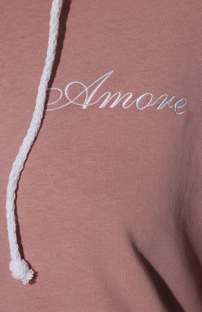 Хлопковая толстовка ARTEM KRIVDA, арт. T-HOOD-AMORE-PINK, фото 5